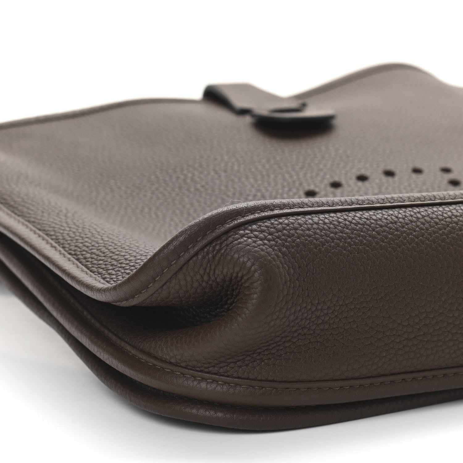 Hermes Taurillon Clemence Evelyne III PM Chocolate 9 of 10