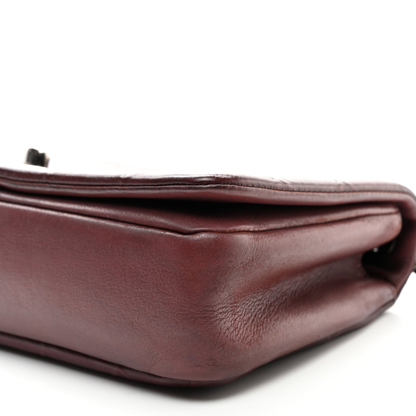 Calfskin Diamond Embossed New Chic Flap Burgundy