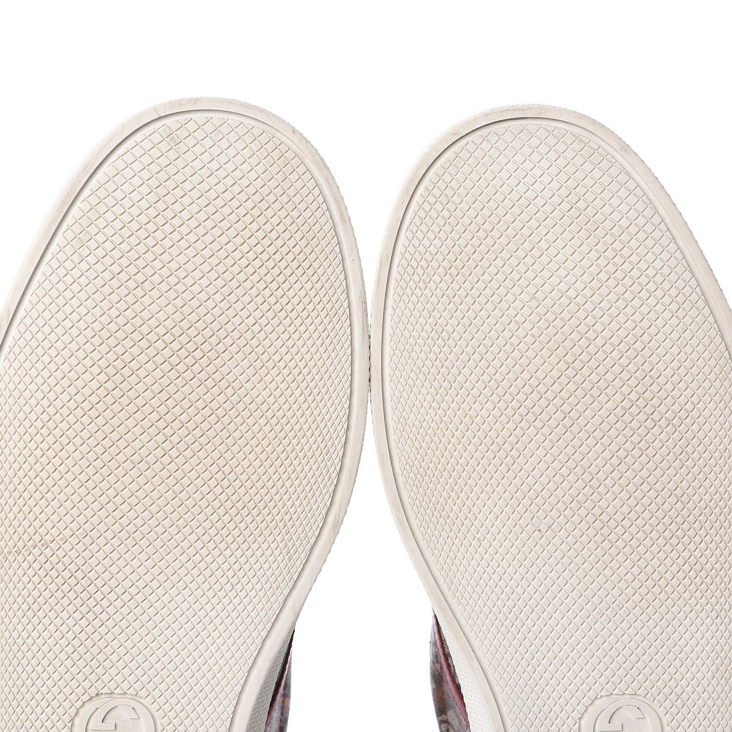 GG Supreme Monogram Tian Mens Dublin Slip On Sneakers 13 Beige Multicolor Red