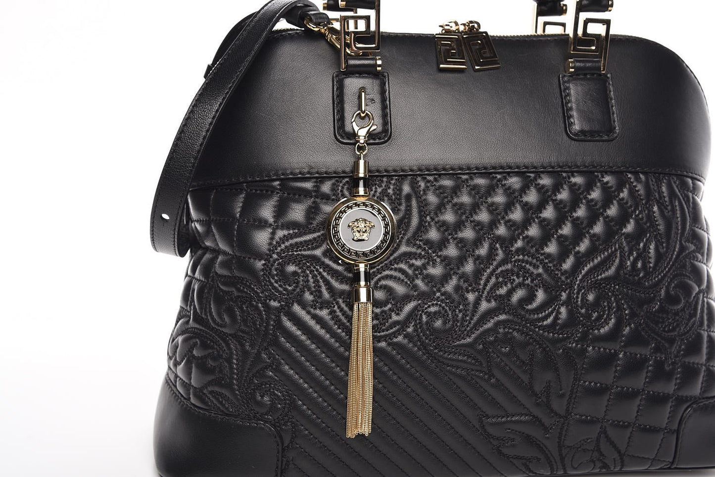 Barocco Quilted Nappa Altea Vanitas Lady Athena Black