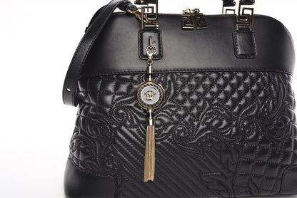 Versace Barocco Quilted Nappa Altea Vanitas Lady Athena Black 7 of 8