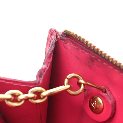 Louis Vuitton Vernis Key Pouch Rose Pop 9 of 12