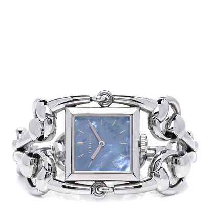 Gucci Stainless Steel Blue Mother of Pearl 25mm Signoria Quartz Watch 3 of 8