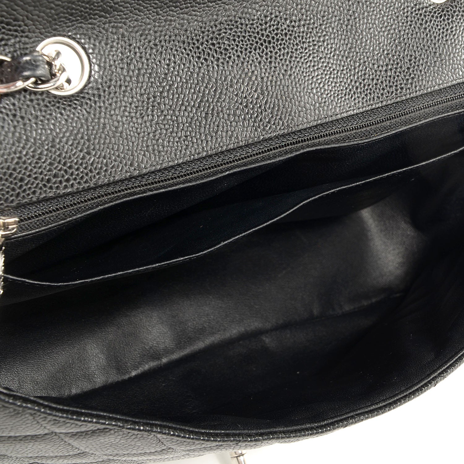 Chanel Caviar Jumbo Single Flap Black 5 of 9