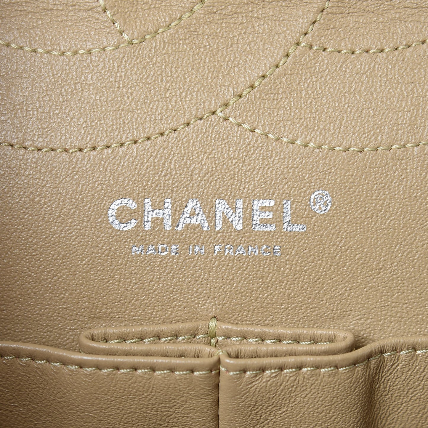 Metallic Aged Calfskin Quilted 2.55 Reissue 227 Flap Gold