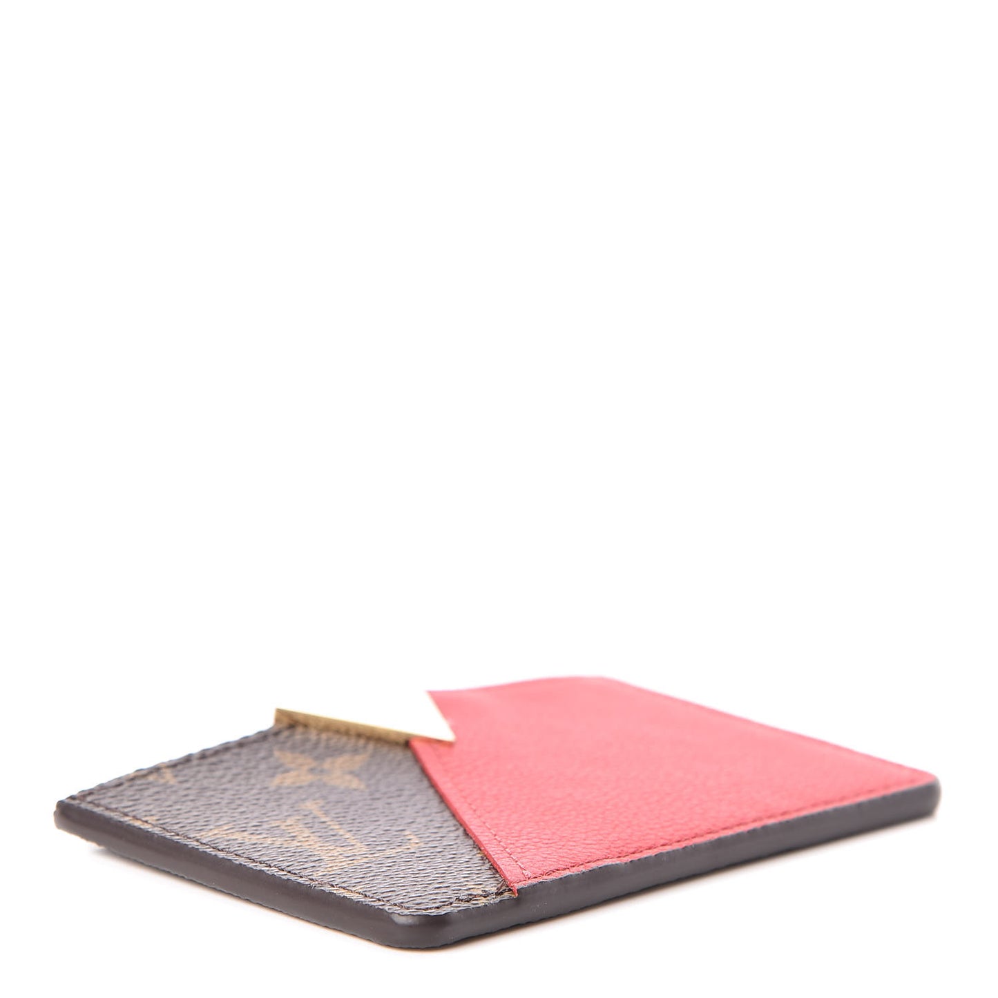 Calfskin Monogram Kimono Tote Card Holder Cherry