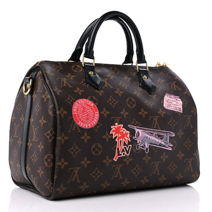Louis Vuitton Monogram My World Tour Speedy Bandouliere 30 Black 2 of 12