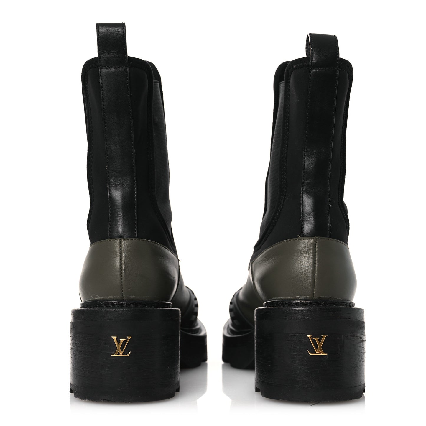 Calfskin Beaubourg Ankle Boots 39 Black Green