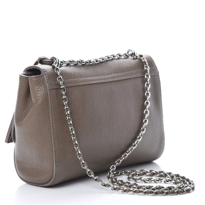 Mulberry Glossy Goatskin Small Lily Flap Taupe 3 of 14
