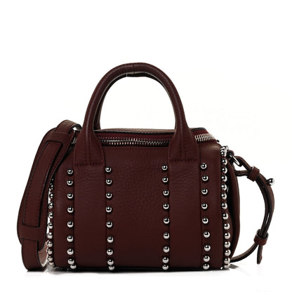 Alexander Wang Calfskin Studded Mini Rockie Matte Beet Rodium Hardware 1 of 7