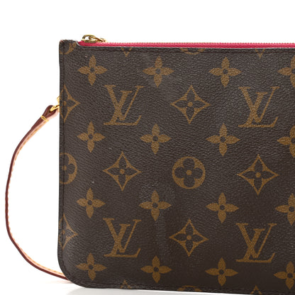 Louis Vuitton Monogram Neverfull MM GM Pochette Pivoine 8 of 12