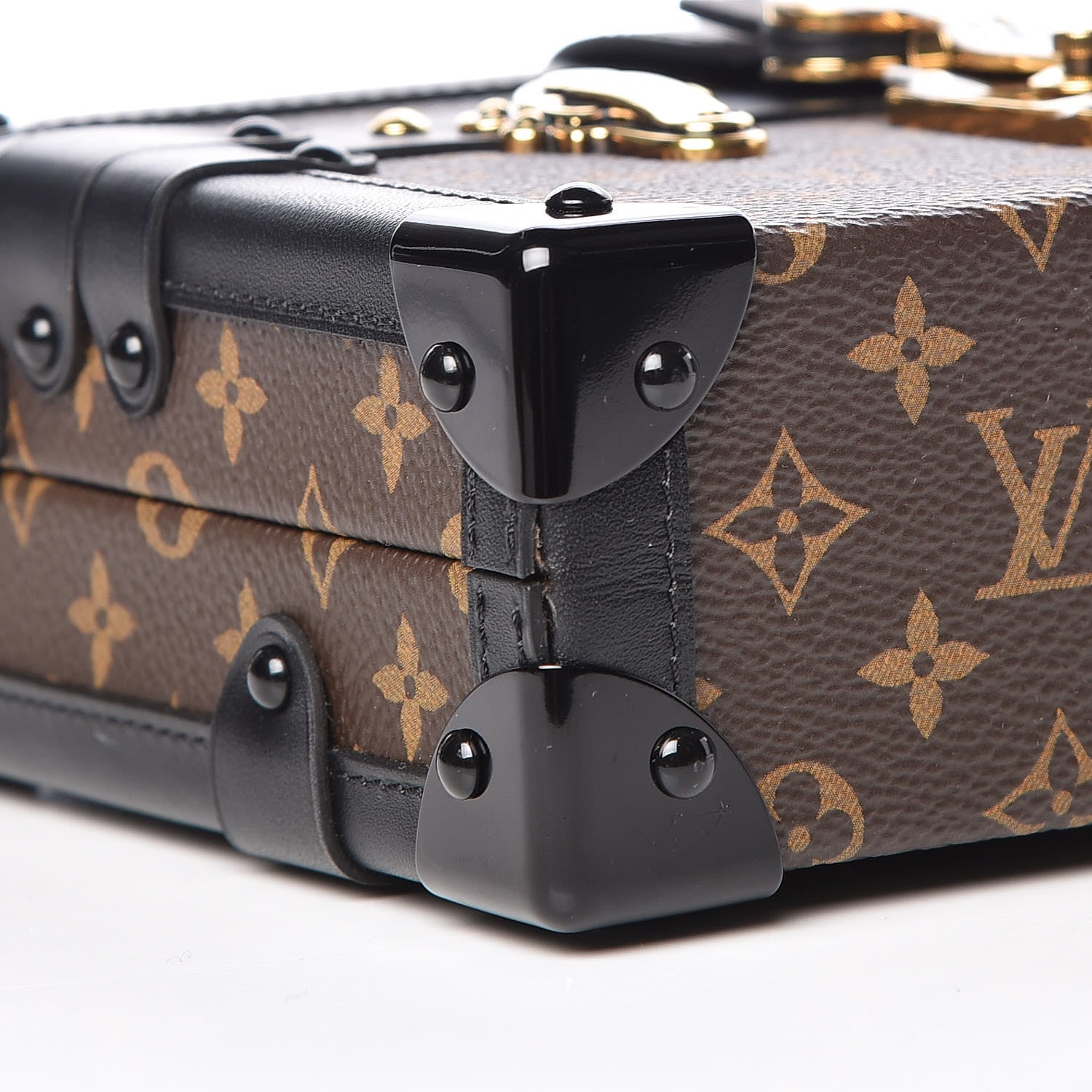 Louis Vuitton Monogram Petite Malle Black 9 of 10