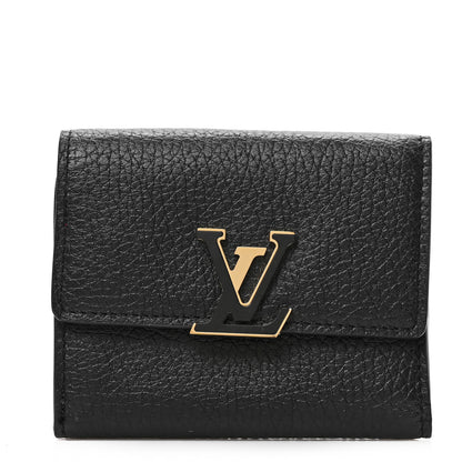 Louis Vuitton Taurillon Capucines XS Wallet Black 1 of 6