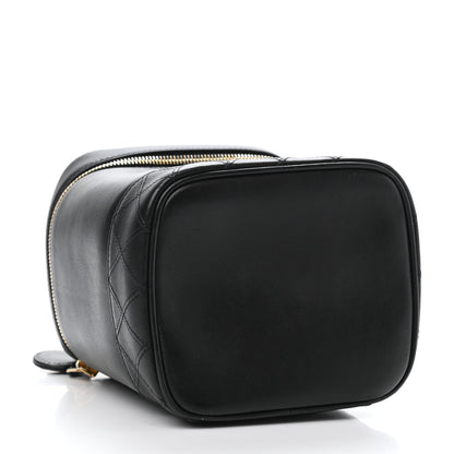 Chanel Lambskin Vanity Cosmetic Case Black 3 of 4