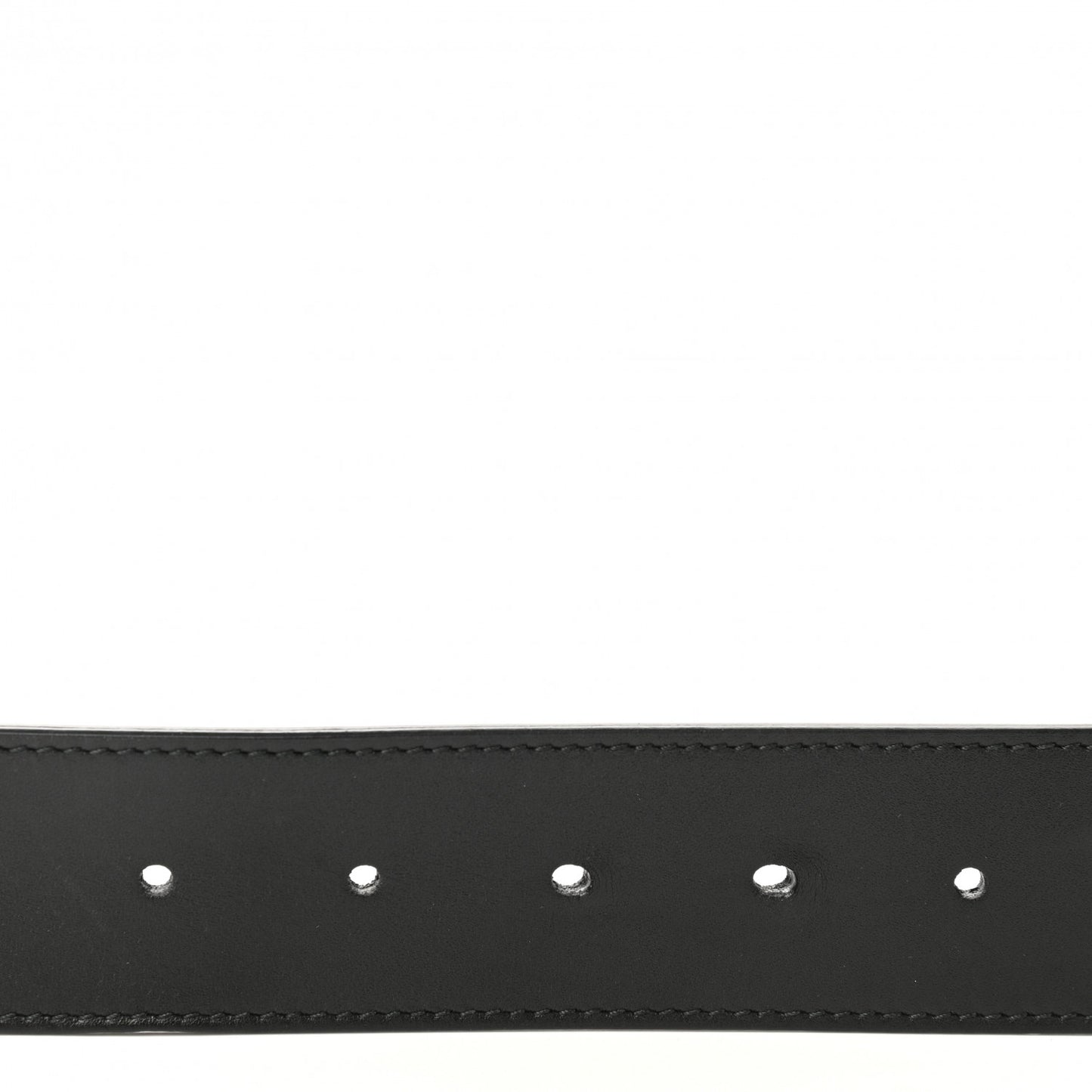 Moon Calfskin Nickel Double G 40mm Belt 110 44 Black