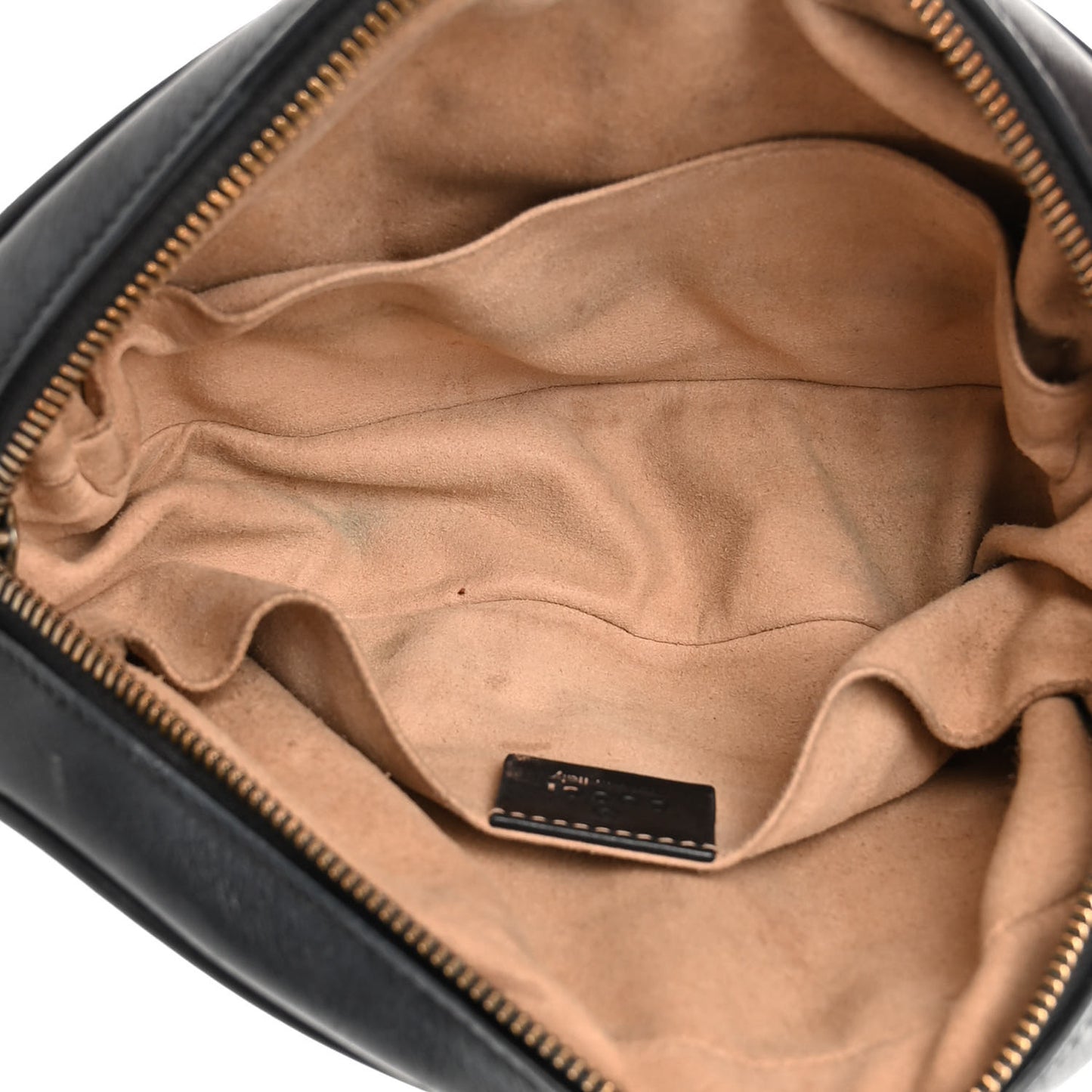 Calfskin Matelasse GG Marmont Belt Bag 75 30 Black