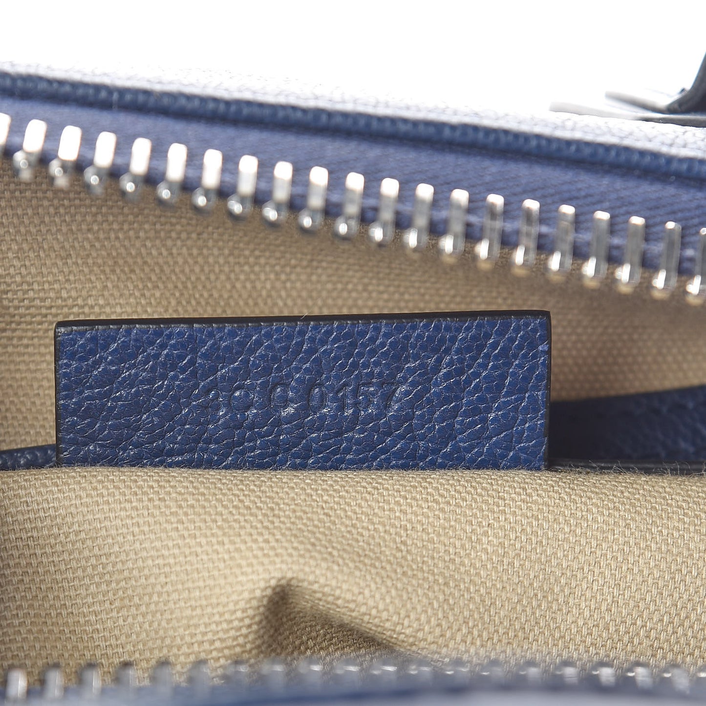 Grained Calfskin Small Antigona Night Blue