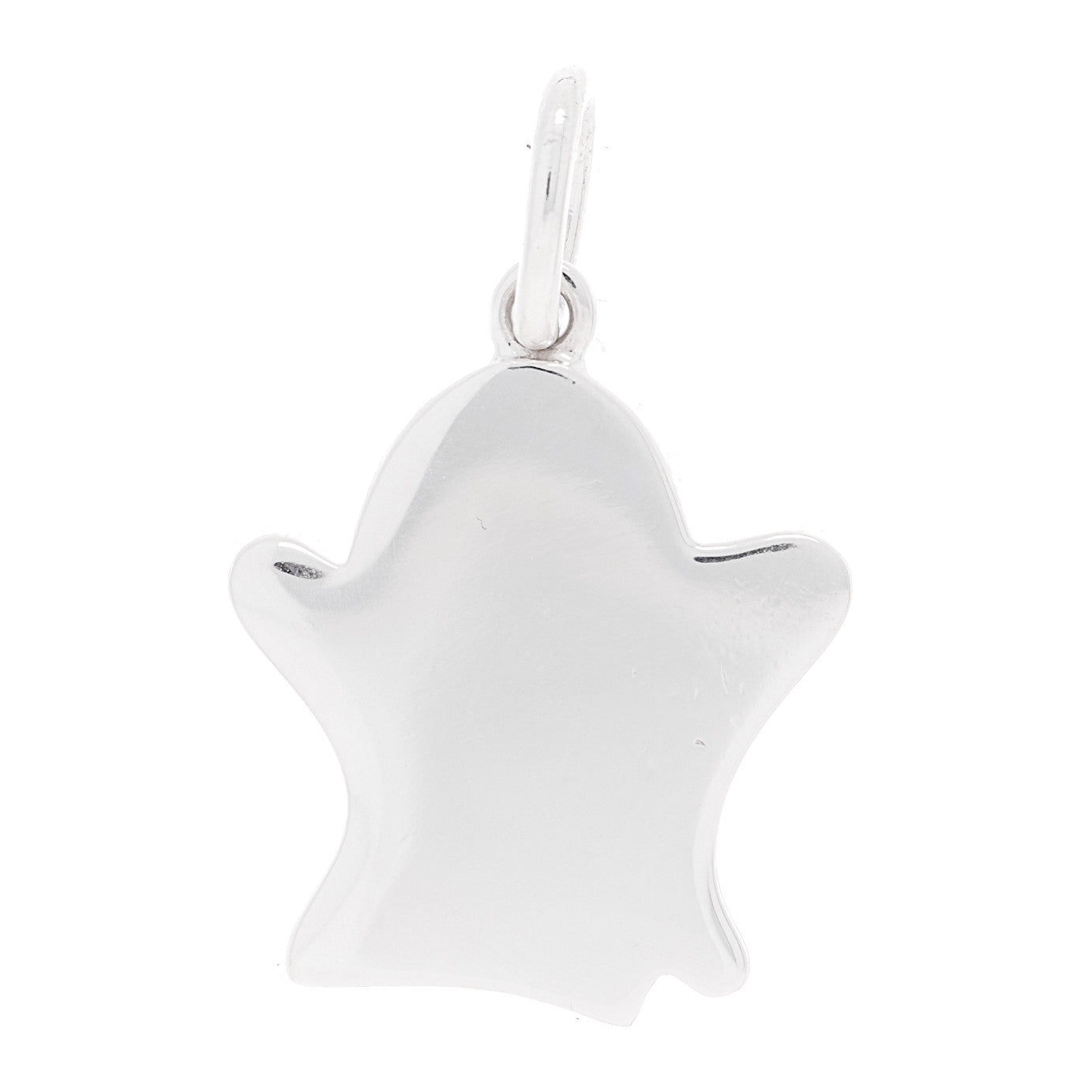 Tiffany Sterling Silver Enamel Halloween Ghost Charm White Black 3 of 3