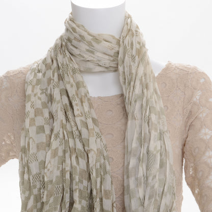Louis Vuitton Cashmere Silk Damier Stole 6 of 6
