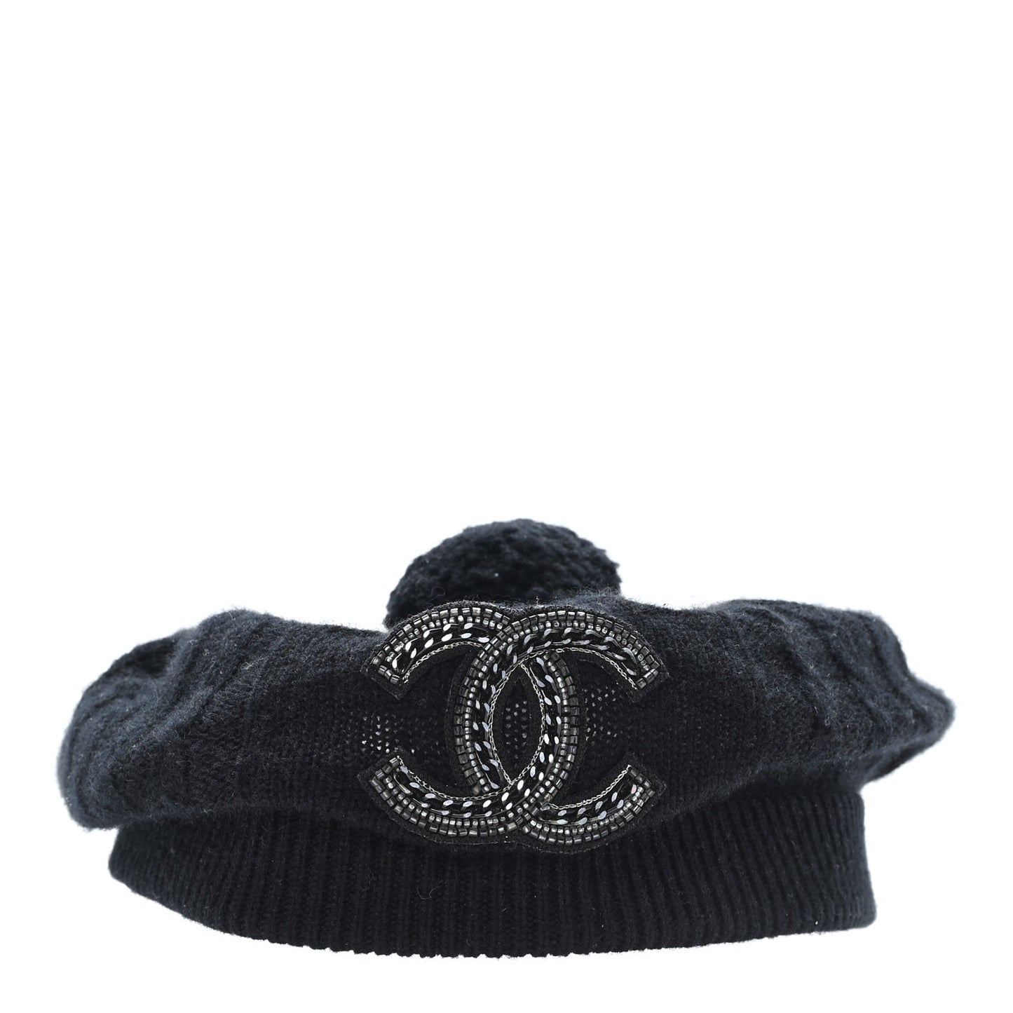 Cashmere CC Beret Black