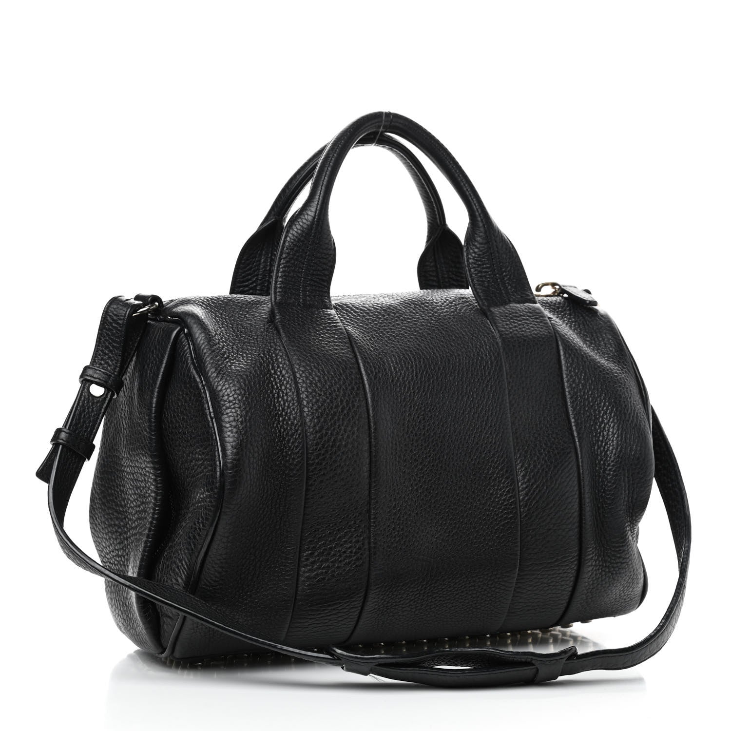 Alexander Wang Pebbled Lambskin Rockie Black Pale Gold Hardware 3 of 10