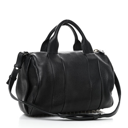 Alexander Wang Pebbled Lambskin Rockie Black Pale Gold Hardware 3 of 10