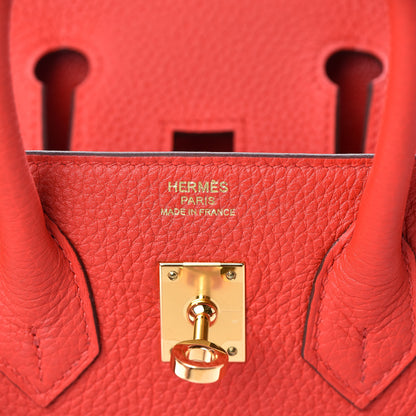 Hermes Togo Birkin 25 Rouge De Coeur 20 of 35