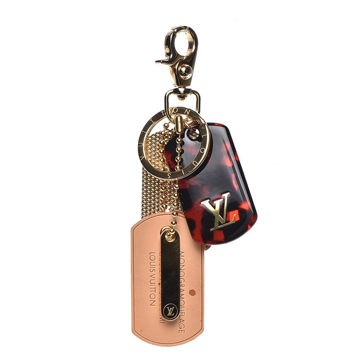 Monogramouflage Bag Charm Red