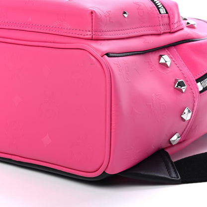 MCM Odeon Studded Small Backpack Beetroot Pink 9 of 9