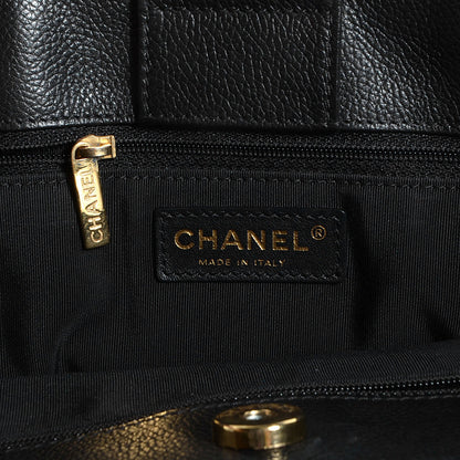 Chanel Calfskin Cerf Executive Shopper Tote Black 6 of 8
