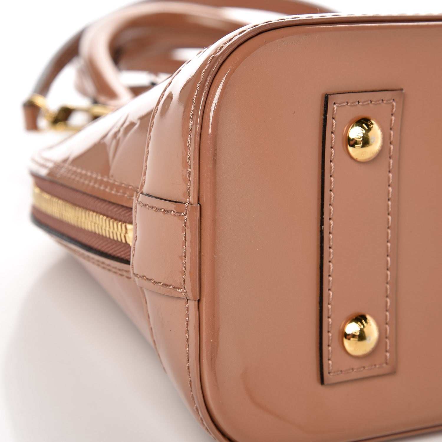 Louis Vuitton Vernis Alma BB Rose Velours 7 of 11
