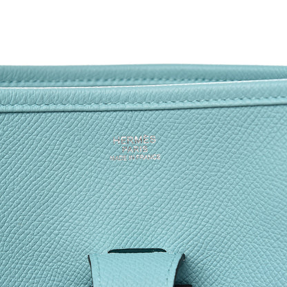 Hermes Epsom Evelyne III GM Bleu Atoll 6 of 12