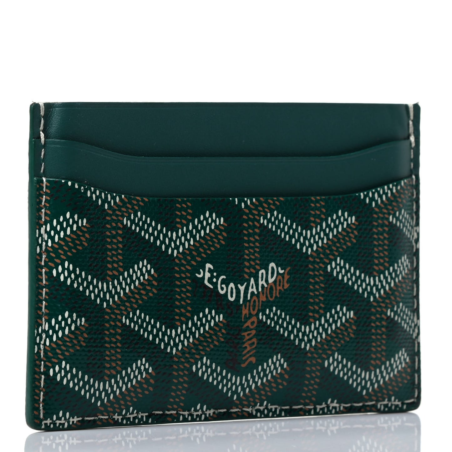 Goyardine Saint Sulpice Card Holder Green