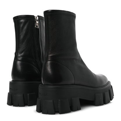 Prada Nappa Stretch Monolith Boots 37 Black 5 of 12