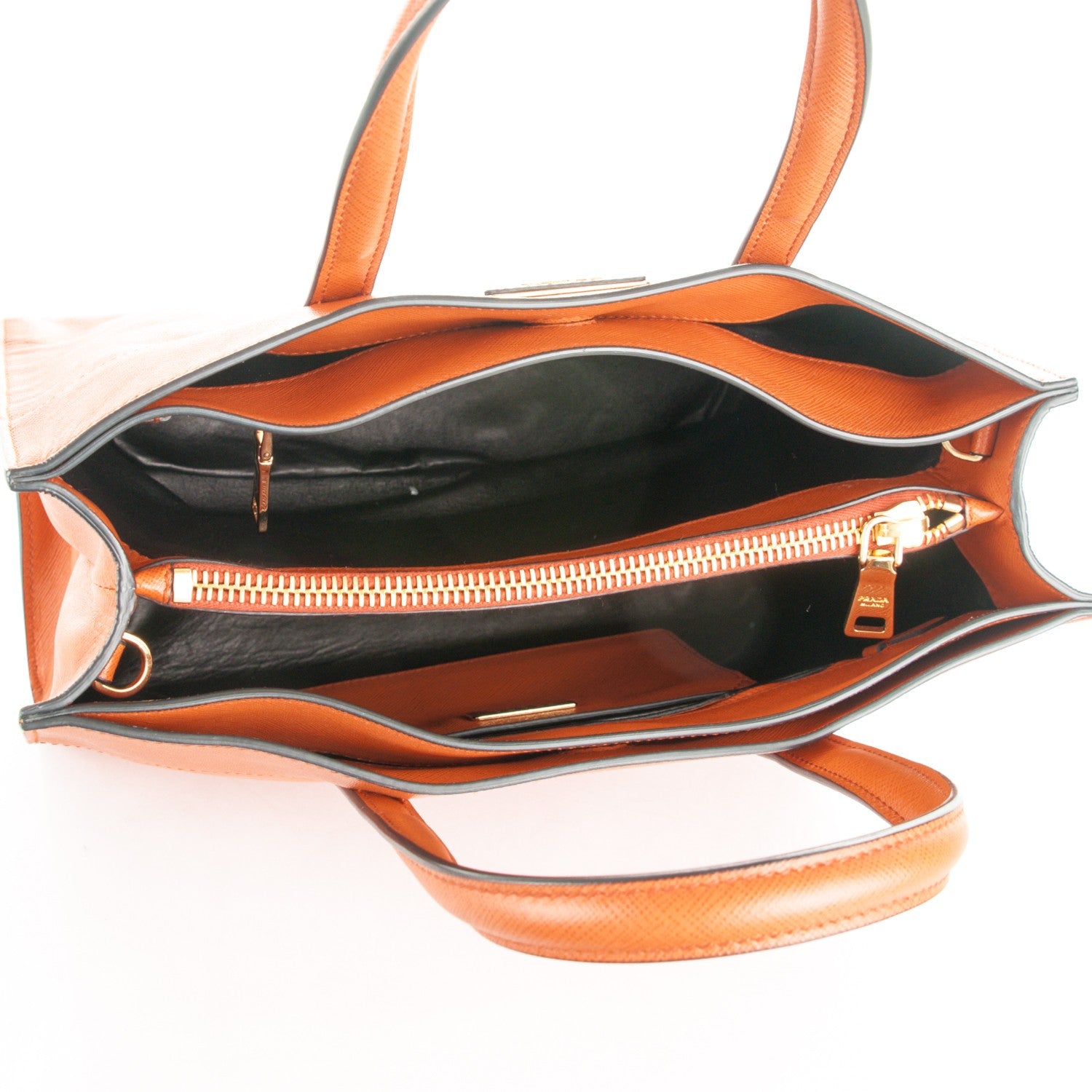 Prada Saffiano Soft Tote Papaya 6 of 9