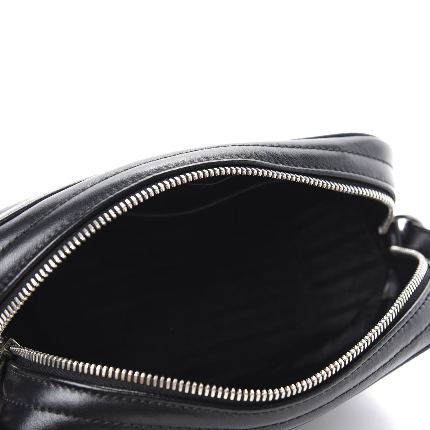 Soft Calfskin Diagramme Crossbody Bag Black