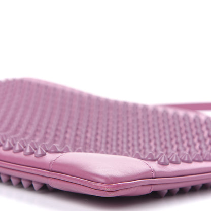 Christian Louboutin Calfskin Studded Loubiposh Clutch Rosette 5 of 8