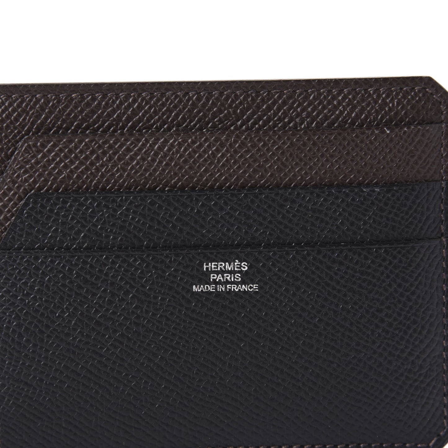 Epsom City 8CC Colorblock Card Holder Black Gold Chocolate