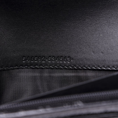 Gucci Suede Patent Web Ophidia Wallet On Chain Black 8 of 13