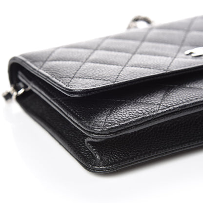 Chanel Caviar Quilted Wallet On Chain WOC Black 5 of 11