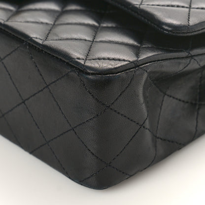 Chanel Lambskin Quilted Medium Double Flap Black 9 of 13