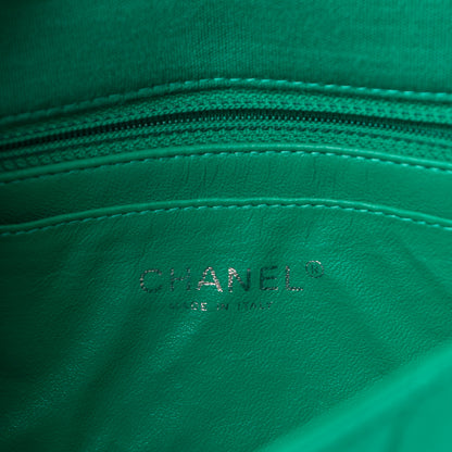 Chanel Jersey Quilted Mini Rectangular Flap Green 6 of 17