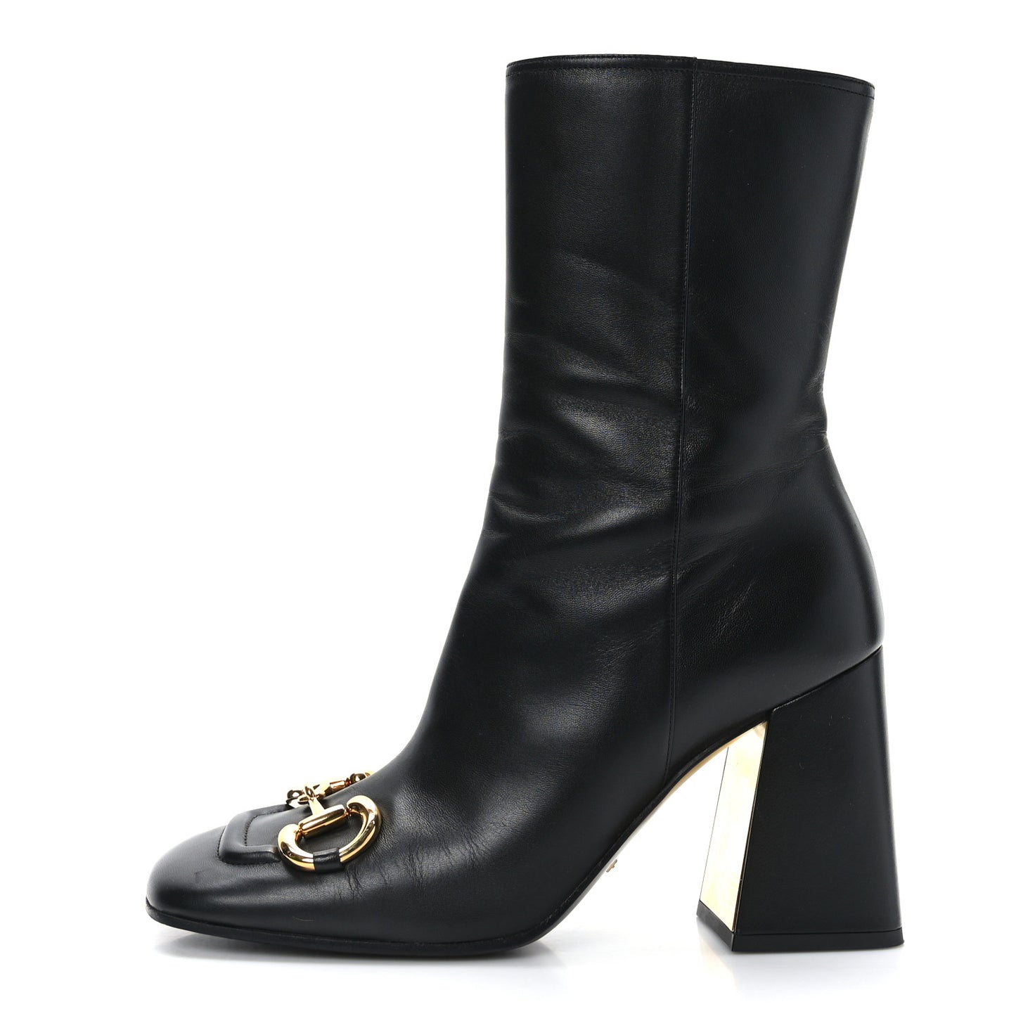 Nappa Horsebit Ankle Boots 39.5 Black