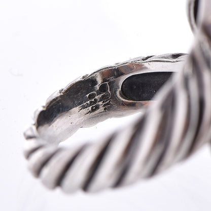 David Yurman Sterling Silver Citrine Diamond Bypass Renaissance Ring 53.5 6.5 5 of 5