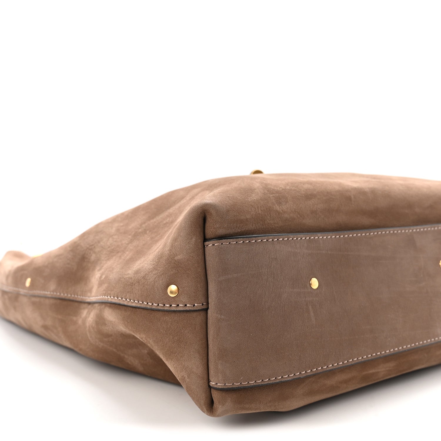 Chloe Suede Calfskin Marcie Hobo Bag Flannel Grey 8 of 9