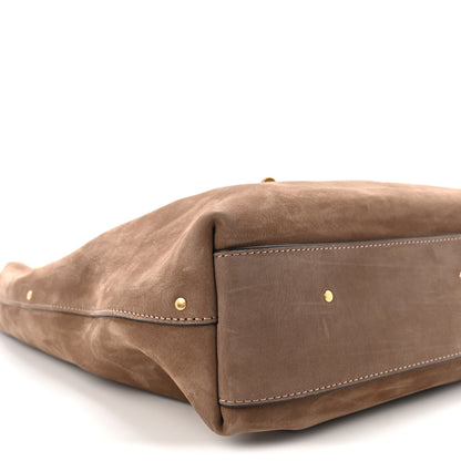 Chloe Suede Calfskin Marcie Hobo Bag Flannel Grey 8 of 9
