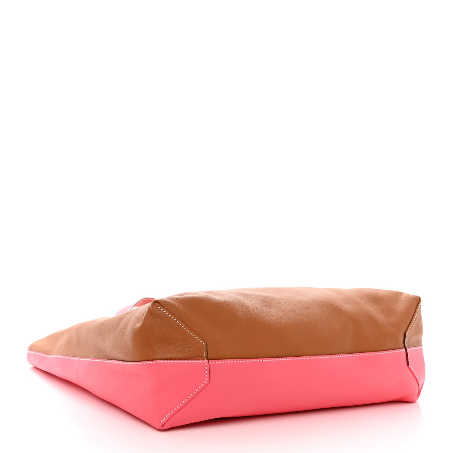 Hermes Veau Sikkim Double Sens 36 Reversible Tote Gold Rose Azalee Rouge Casaque Brique 4 of 17