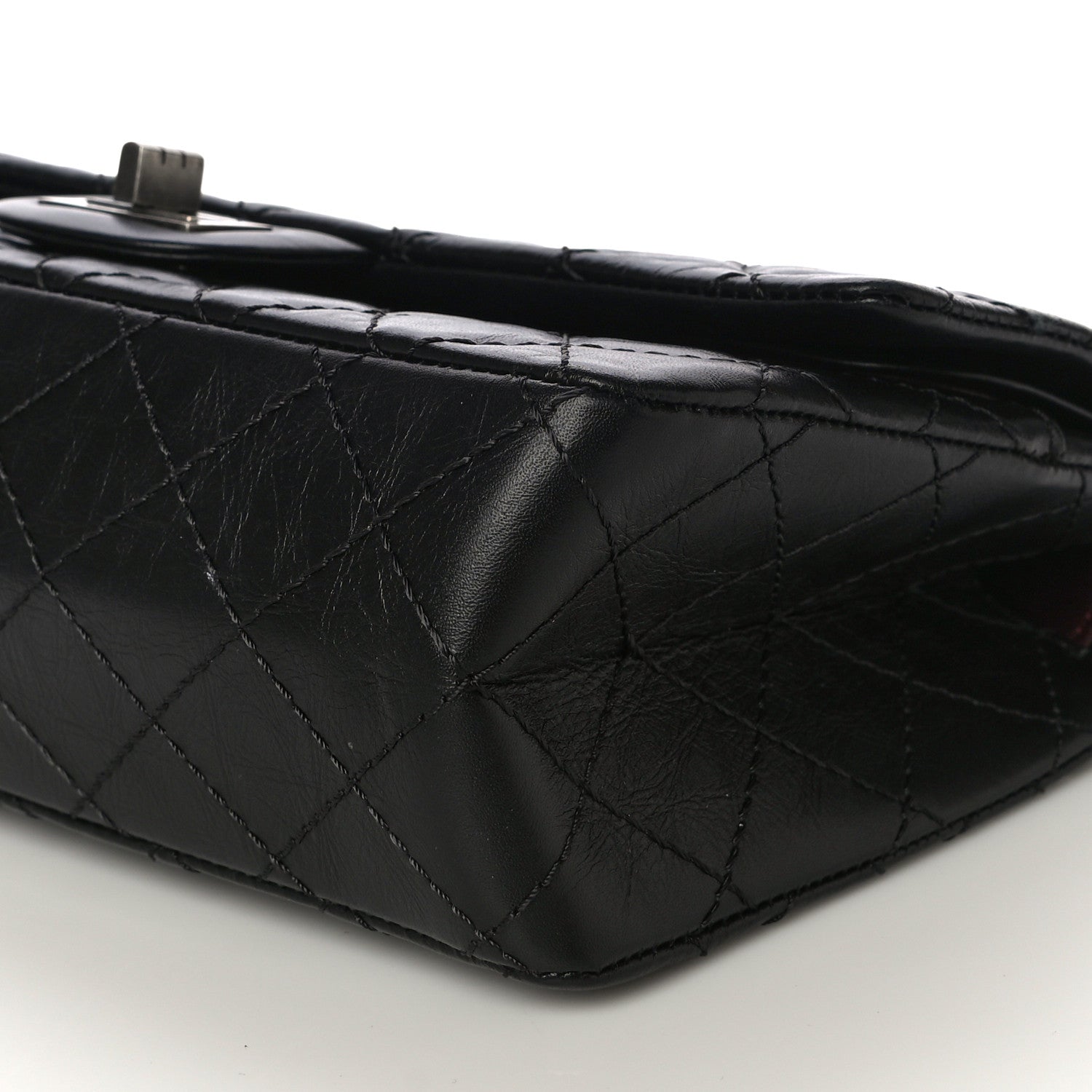 Chanel Aged Calfskin Quilted 2.55 Reissue 225 Flap Black 10 of 15