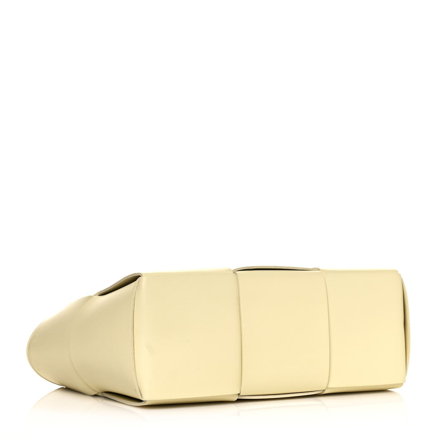 Grained Calfskin Intrecciato Small Arco Tote Ice Cream