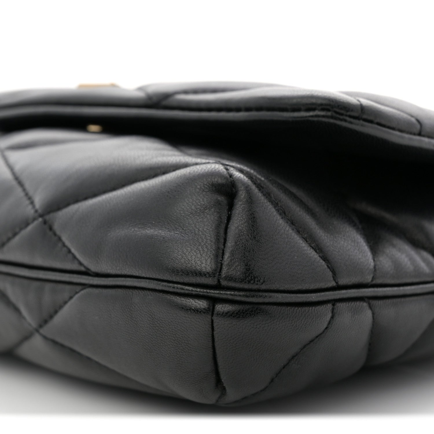 Saint Laurent Lambskin Quilted Le 57 Diamond Shoulder Bag Black 10 of 10